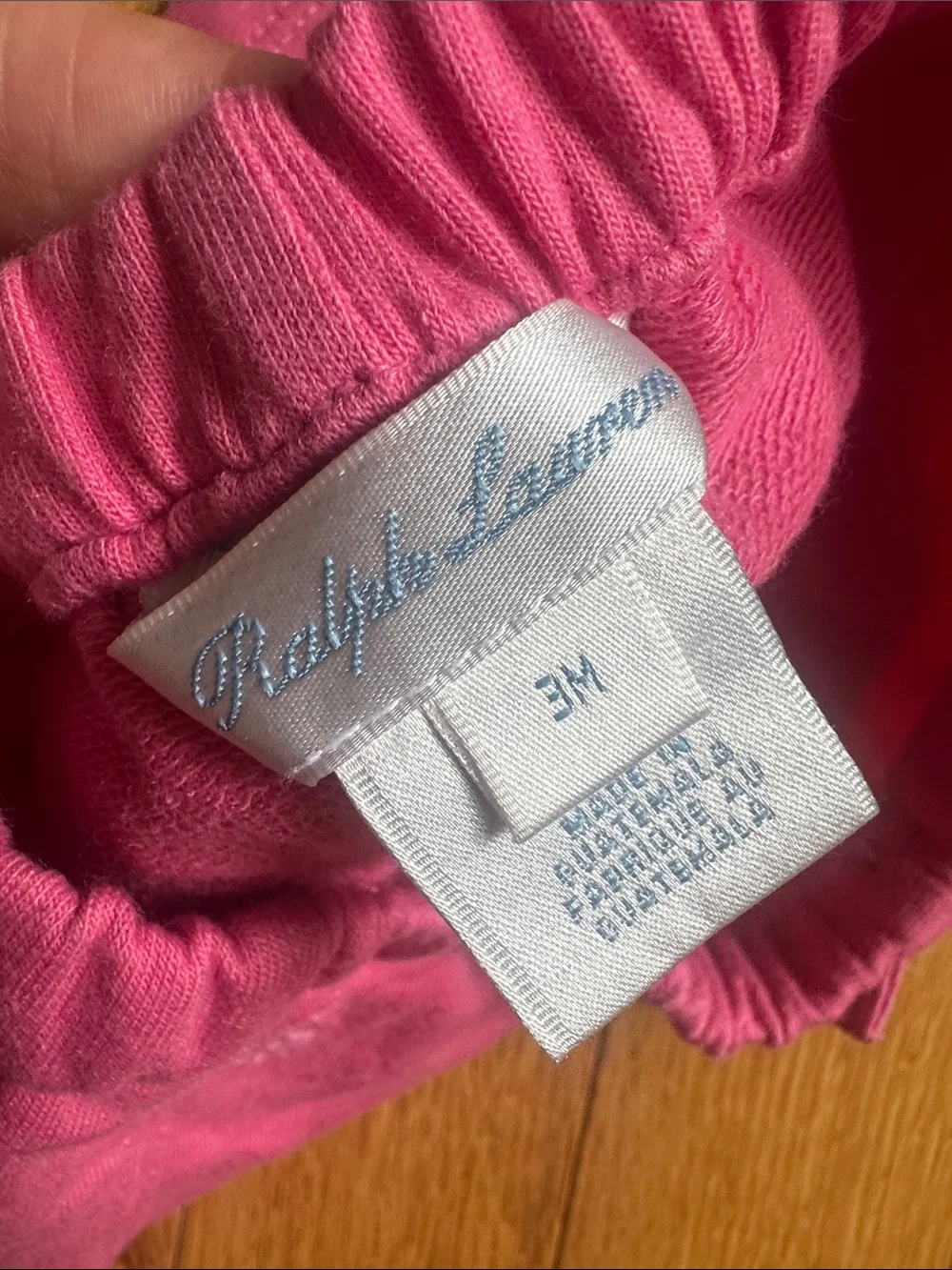 Ralph Lauren Pink baby girls Knit Shorts